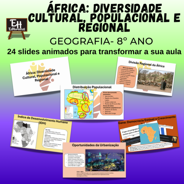 Slides África: Diversidade Cultural, Populacional e Regional