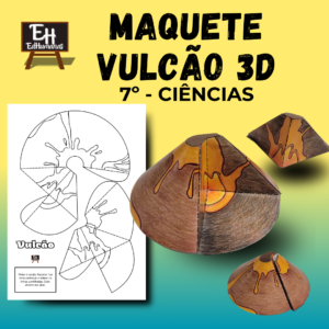 Maquete Vulcão 3D