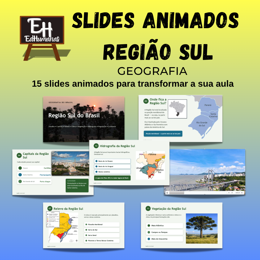 Slides Animados – Região Sul do Brasil